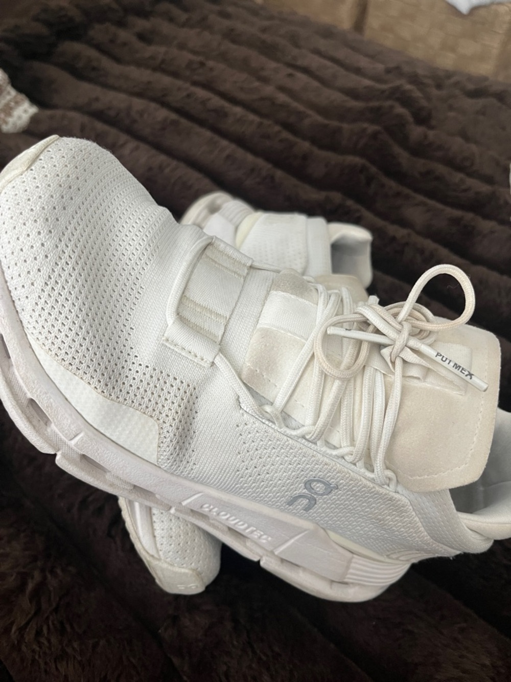 On Cloudtec Women's Athletic Running Shoes in White - Picture 10 of 11